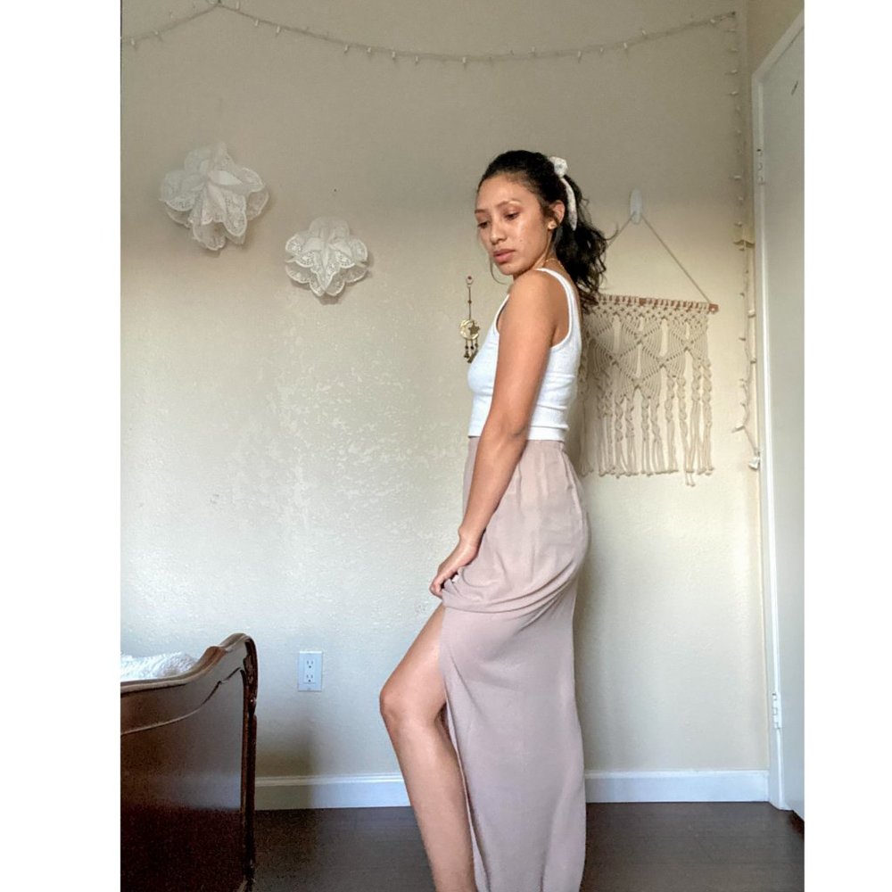 Forever 21 tan Maxi skirt - Picture 1 of 6